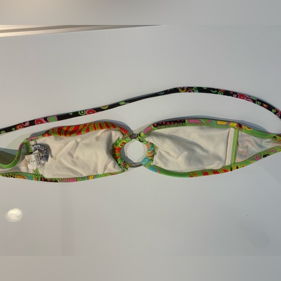RAMPAGE VTG Multicolor Bikini Top size S Jrs. excellent condition - Picture 4 of 7